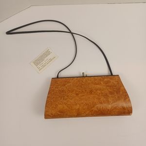 Hammill Diebolt Handcrafted wood Petrea Maple Burl Cluster Clutch